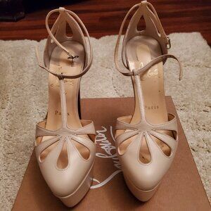 Christian Louboutin AMYADA T-Strap Platform 160 heels, US 6